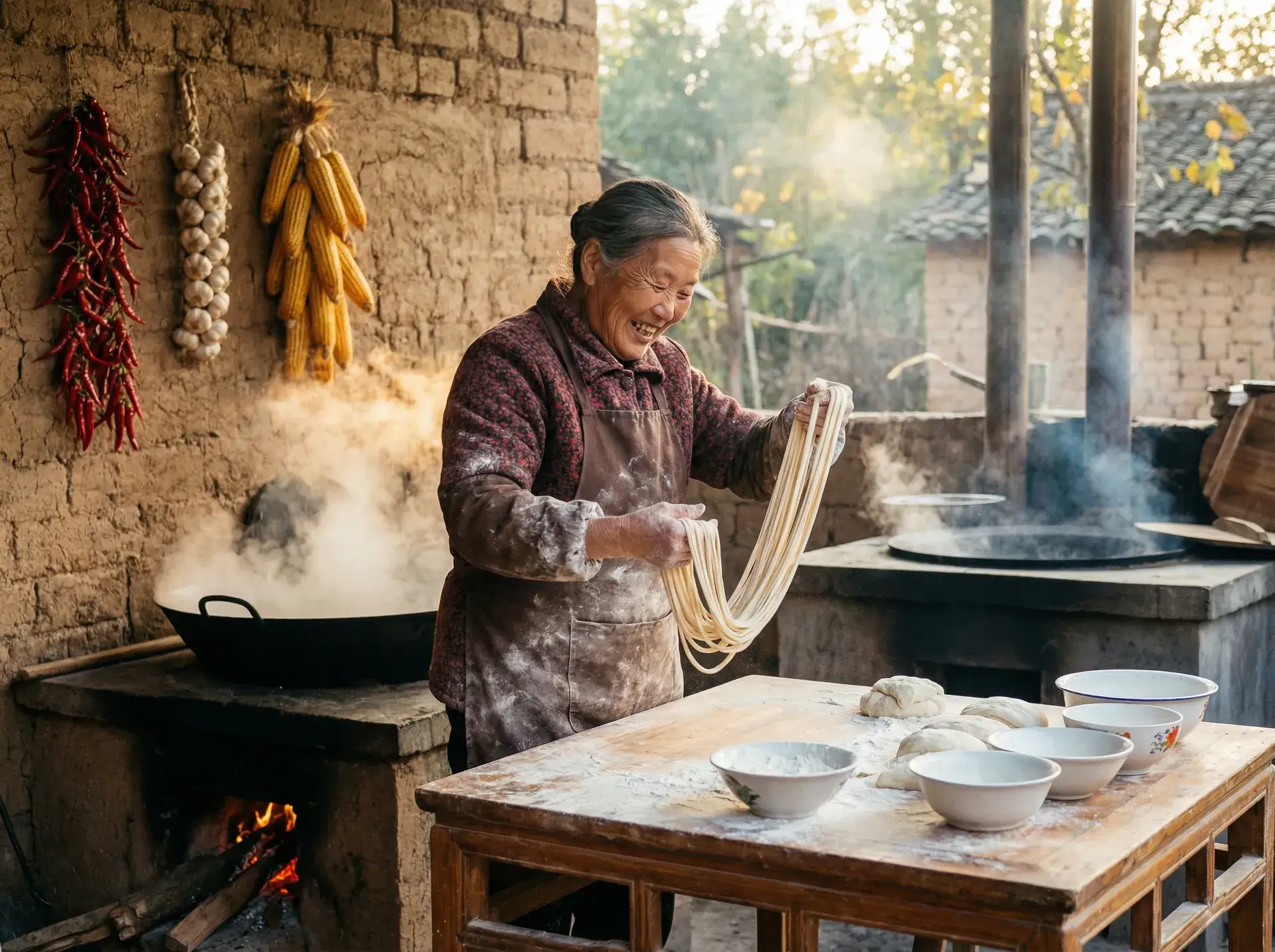 农家大嫂手擀面 - 天生爱情狂国语 乡村美食